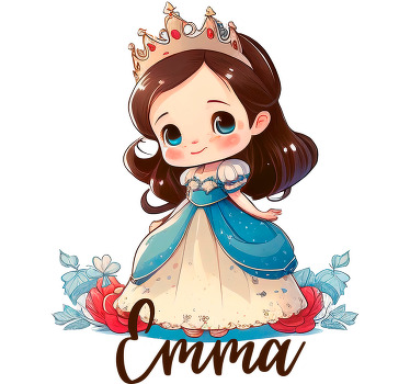 Kids roller blind princess design - TenStickers