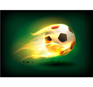 Blind children cool football on fire - TenStickers