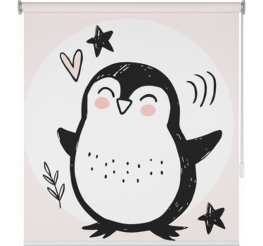 Blind children cute drawn baby penguin doodle - TenStickers