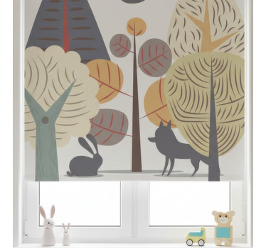 Blind children pastel joyful forest - TenStickers