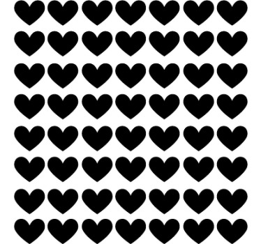 Cortina roller juvenil topos corazón decorativos - TenVinilo