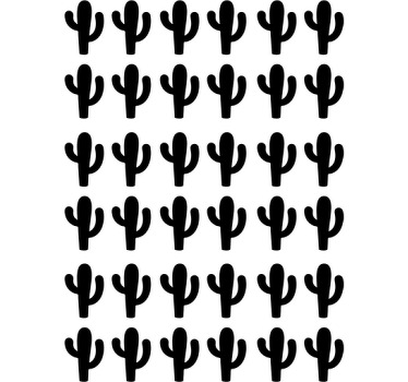 Cortina roller juvenil sticker cactus decorativos - TenVinilo