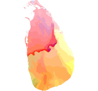 Cortina roller juvenil mapa de agua de sri lanka - TenVinilo