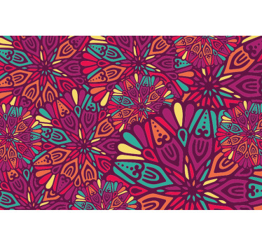 Cortina roller juvenil mandalas rosados - TenVinilo