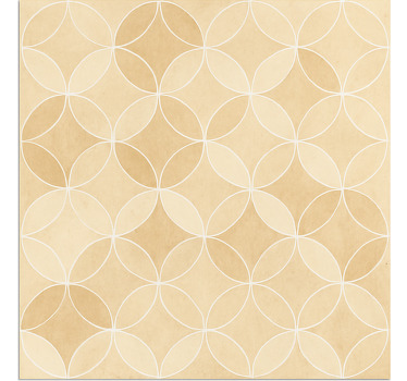 Rollo fenster beige mit Überlappenden kreisen - TenStickers