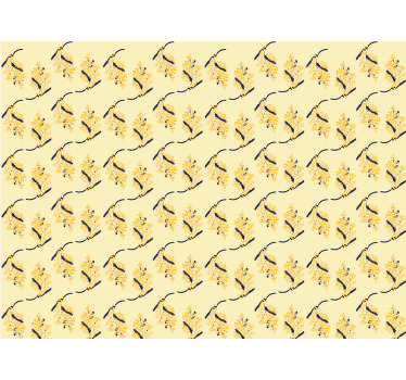 Flower roller blind mimosa patterns - TenStickers