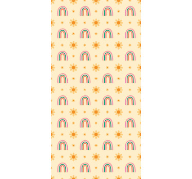 Flower roller blind floral and colorful design - TenStickers
