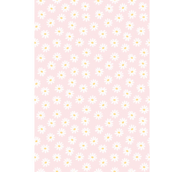 Daisy flower pattern flower roller blind - TenStickers
