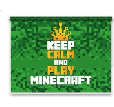Geek senčilo ostani miren in igraj minecraft - TenStickers