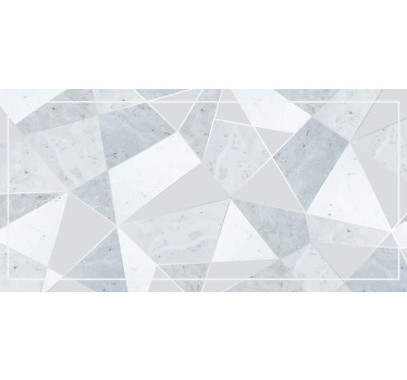 Toile fenêtre gris composition de carreaux abstraits - TenStickers
