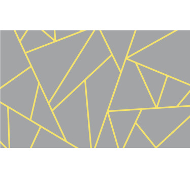 Toile fenêtre gris motifs triangles pantone deux - TenStickers