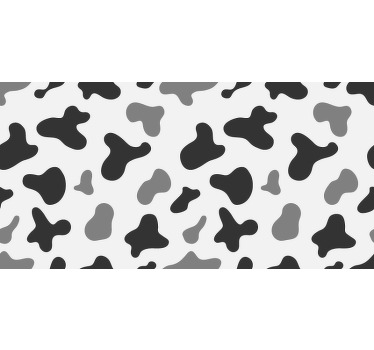 Toile fenêtre gris taches de vache grises - TenStickers