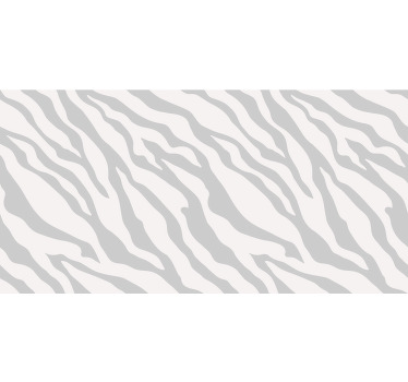 Toile fenêtre gris motif zèbre gris clair - TenStickers