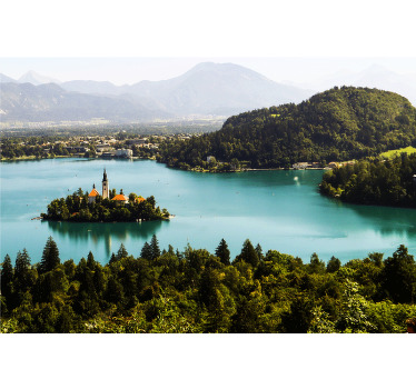 Toimiston rullaverho slovenian järviesteettinen valokuvaus - Tenstickers