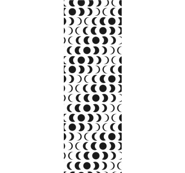 Rullegardin ungdom med minimalistisk månemønster - Tenstickers