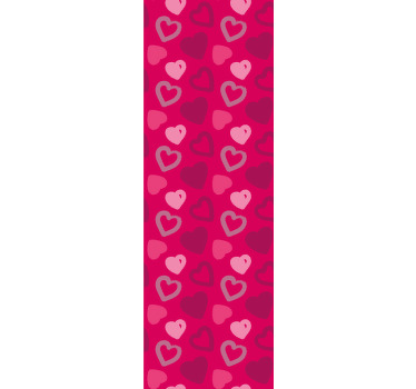 Fucsia szívek redőnyök tizenéveseknek - TenStickers