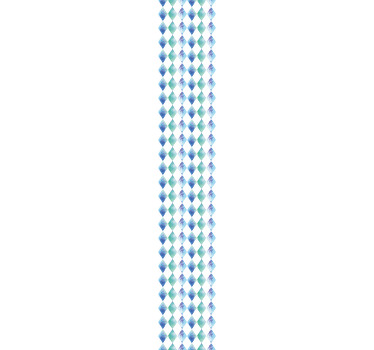 Rolgordijn tienerkamer waterverf ruitpatroon - TenStickers