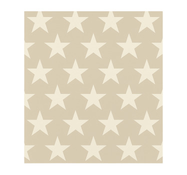 Rullegardin ungdom med beige stjerner mønster - Tenstickers