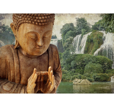 Zen rullegardiner serene buddha cascade - TenStickers