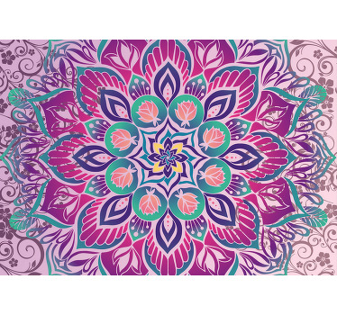 Zen rullegardiner mandala design mønster - TenStickers