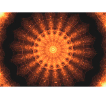 Cortina roller zen mandala amanecer pintado - TenVinilo