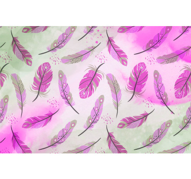 Cortina roller zen plumas boho - TenVinilo