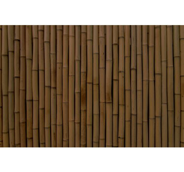 Brown blind vinyl rug dark bamboo look - TenStickers
