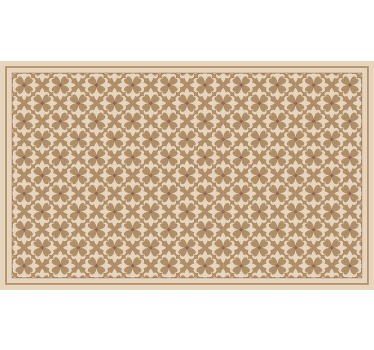 Rolo zavjese smeđa s vintage bež kvadratnim uzorkom - TenStickers