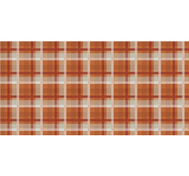Orange blind autumn check - TenStickers