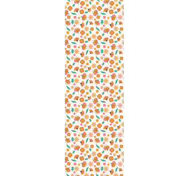 Orange blind with orange blossoms - TenStickers