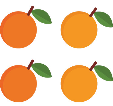 Orange blind elegant orange stickers pack - TenStickers