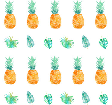 Orange blind pineapple patterns - TenStickers