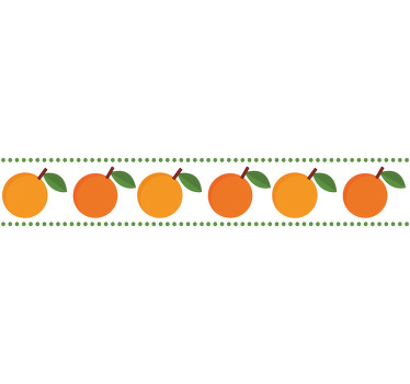 Orange blind with elegant orange border - TenStickers
