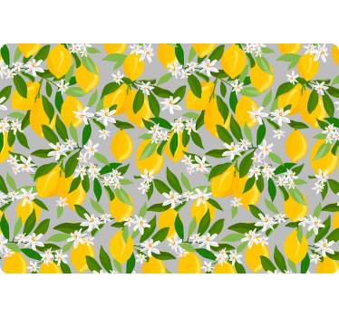 Orange blind lemon tree laptop - TenStickers