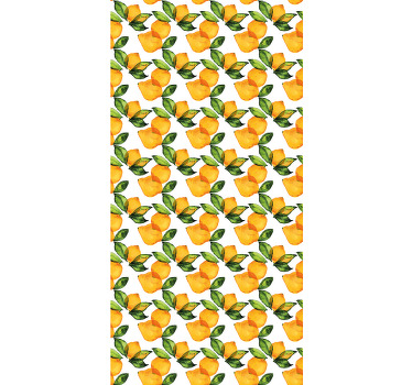 Orange blind mediterranean lemon style - TenStickers
