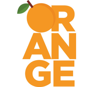 Orange blind orange window covering - TenStickers