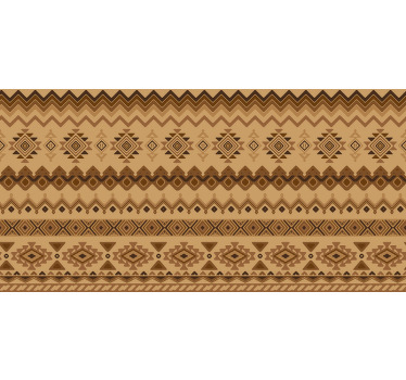 Orange blind ethnic kilim pattern design - TenStickers