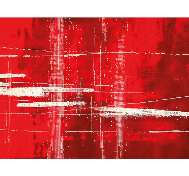 Red blind with contemporary stripes design - TenStickers