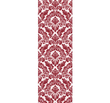 Red blind with hand-block printed design - TenStickers