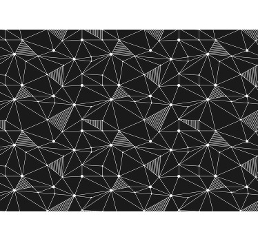 Cortina roller exterior forma irregular negra - TenVinilo