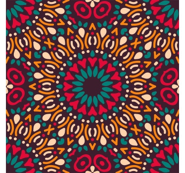 Cortina roller exterior mandala colorido - TenVinilo