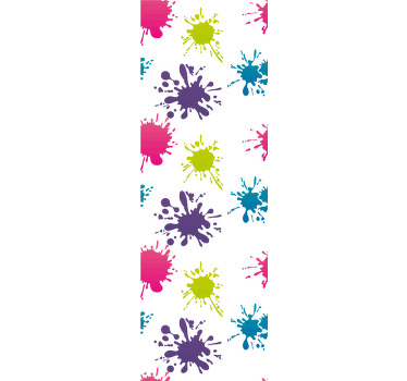 Rullgardin tonåringar multicolor splash - Tenstickers