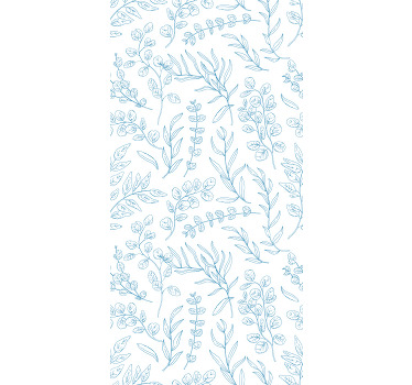 Teenage bedroom roller blind thin plants - TenStickers