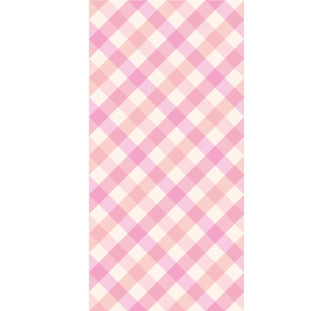 Rullgardin tonåringar rosa rutmönster - Tenstickers