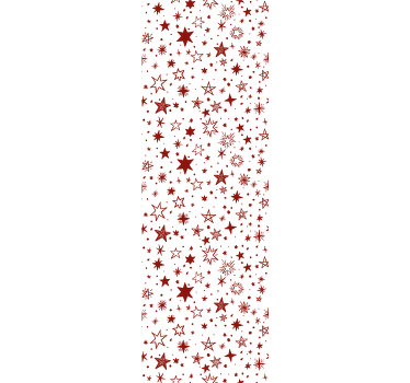 Estore de rolo juvenil estrela aquarela vermelha - TenStickers