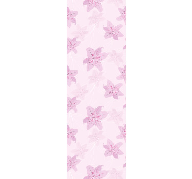 Cortina roller juvenil diseño de flores delicadas - TenVinilo