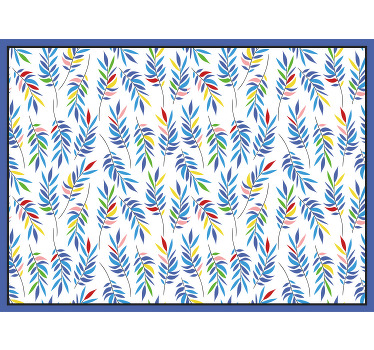 Rullegardin bad multicolor mosaikk små blader - Tenstickers