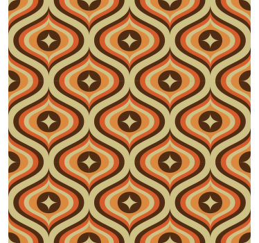 Classic blind in retro orange and brown - TenStickers