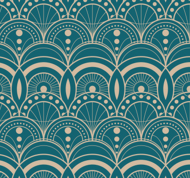 Classic blind vintage art deco wallpaper - TenStickers
