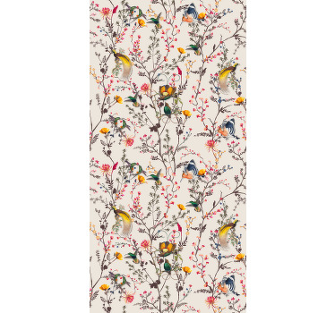 Classic blind with natural floral design - TenStickers